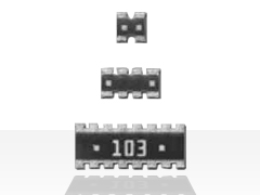 KOA Speer CN-KRT Series Convex Square Corner Resistor Arrays
