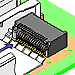 Molex z-axis pluggable connectors