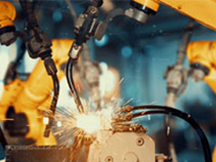 picture of robots welding