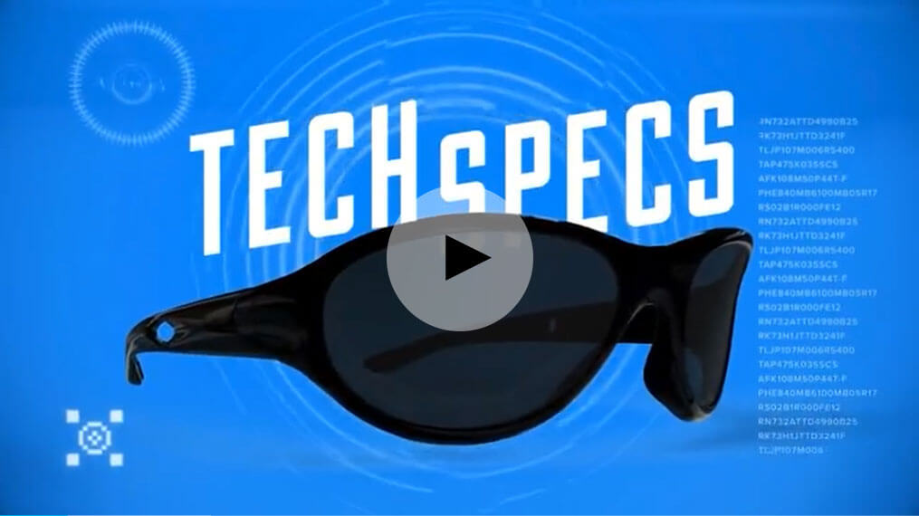 Sunglasses and the words Tech Specs