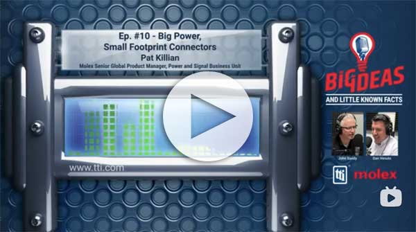 Big power, Small Footprint Connectors: Big Ideas and Little Known Facts: E10 Podcast Video