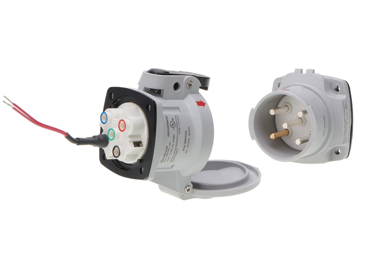 Woodhead ArcArrest 30.0 and 60.0A Switch-Rated Connector System