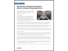Molex Blog: Automotive Innovations Paving the Way to a Unique Driving Experience