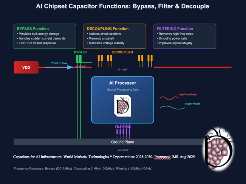 The Capacitor Functions in AI Chipsets