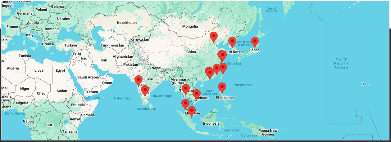 Map of Asia