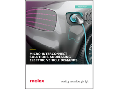 Molex 满足电动汽车需求的微型互连解决方案